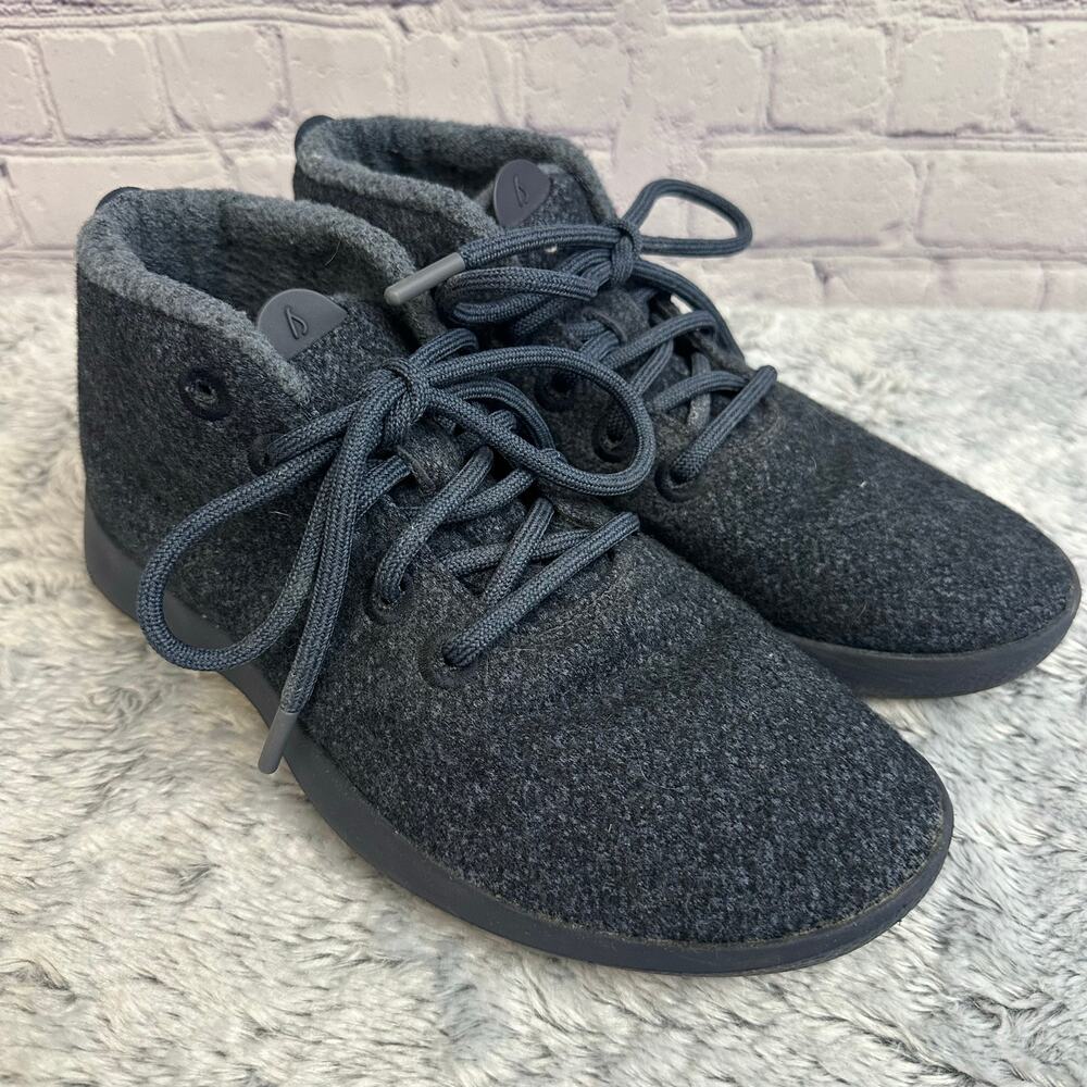 Allbirds Tree Topper High Top Navy Blue Sneakers Size 9 Lightweight Sustainable - Picture 2 of 9